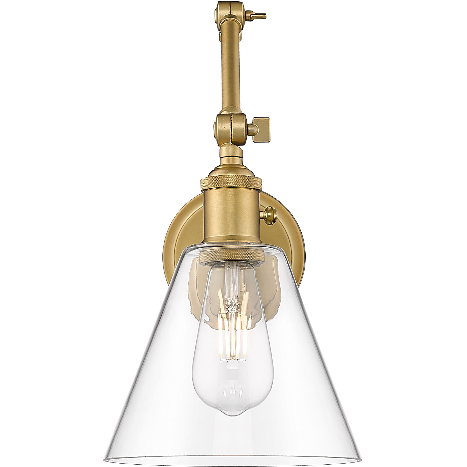 Gayson 1 Light 7.75 inch Rubbed Brass Wall Sconce Wall Light