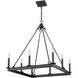 Barclay 8 Light 26 inch Matte Black Chandelier Ceiling Light