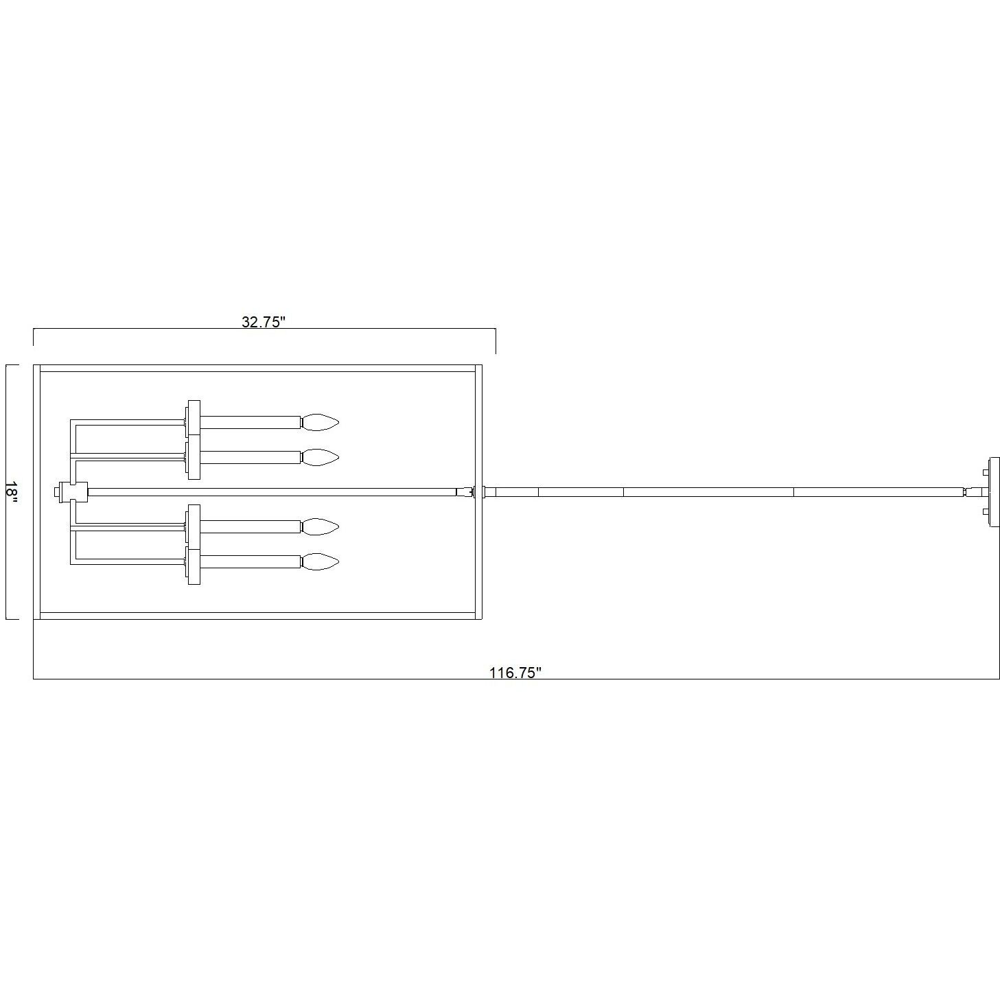 Gaultier 6 Light 18 inch Matte Black and Mondern Gold Chandelier Ceiling Light in Matte Black and Modern Gold