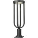 Leland LED 28.25 inch Sand Black Outdoor Pier Mounted Fixture