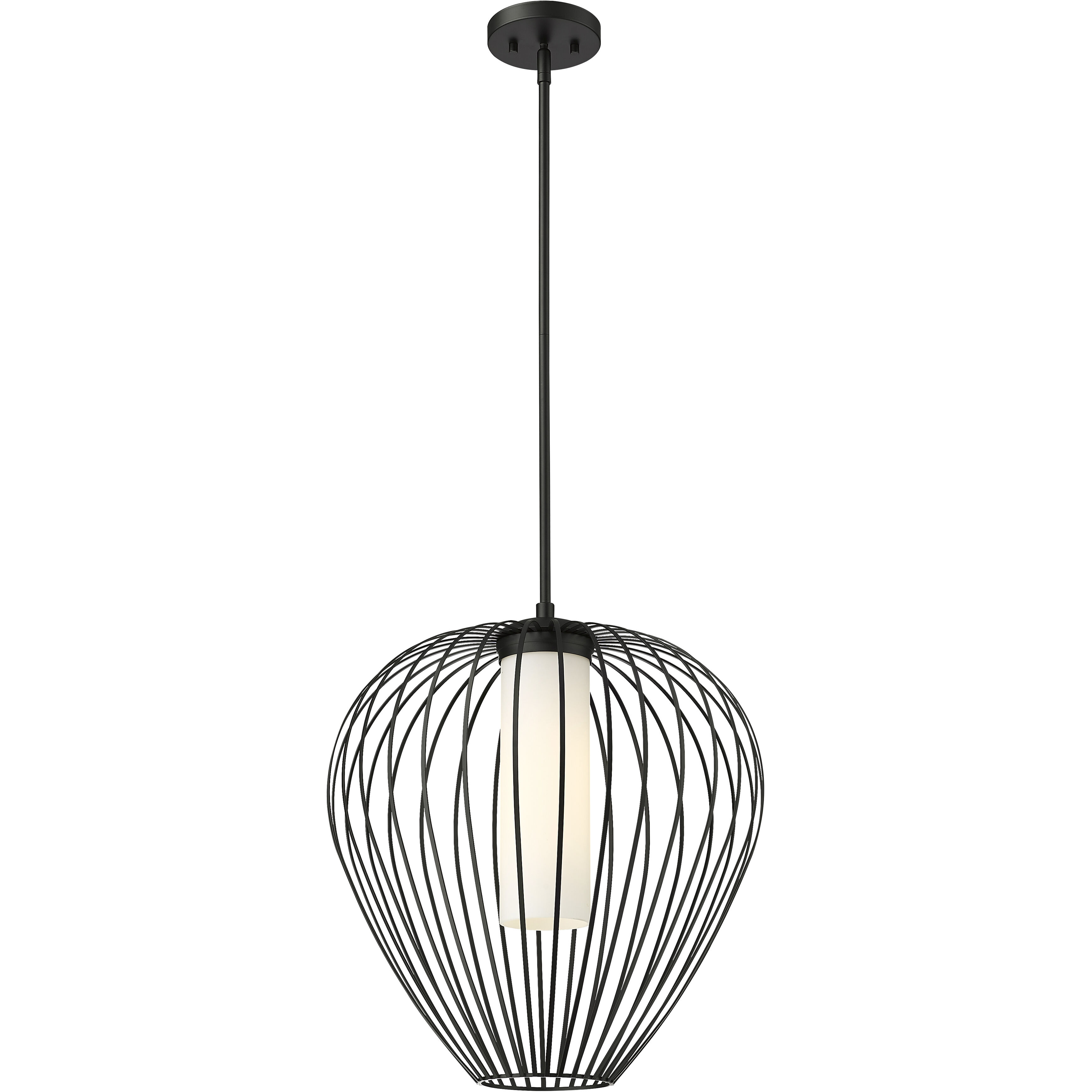 Z-Lite 7507-18MB Savanti 1 Light 18 inch Matte Black Pendant