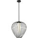 Savanti 1 Light 18 inch Matte Black Pendant Ceiling Light