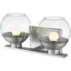 Osono LED 14.25 inch Brushed Nickel Vanity Wall Light