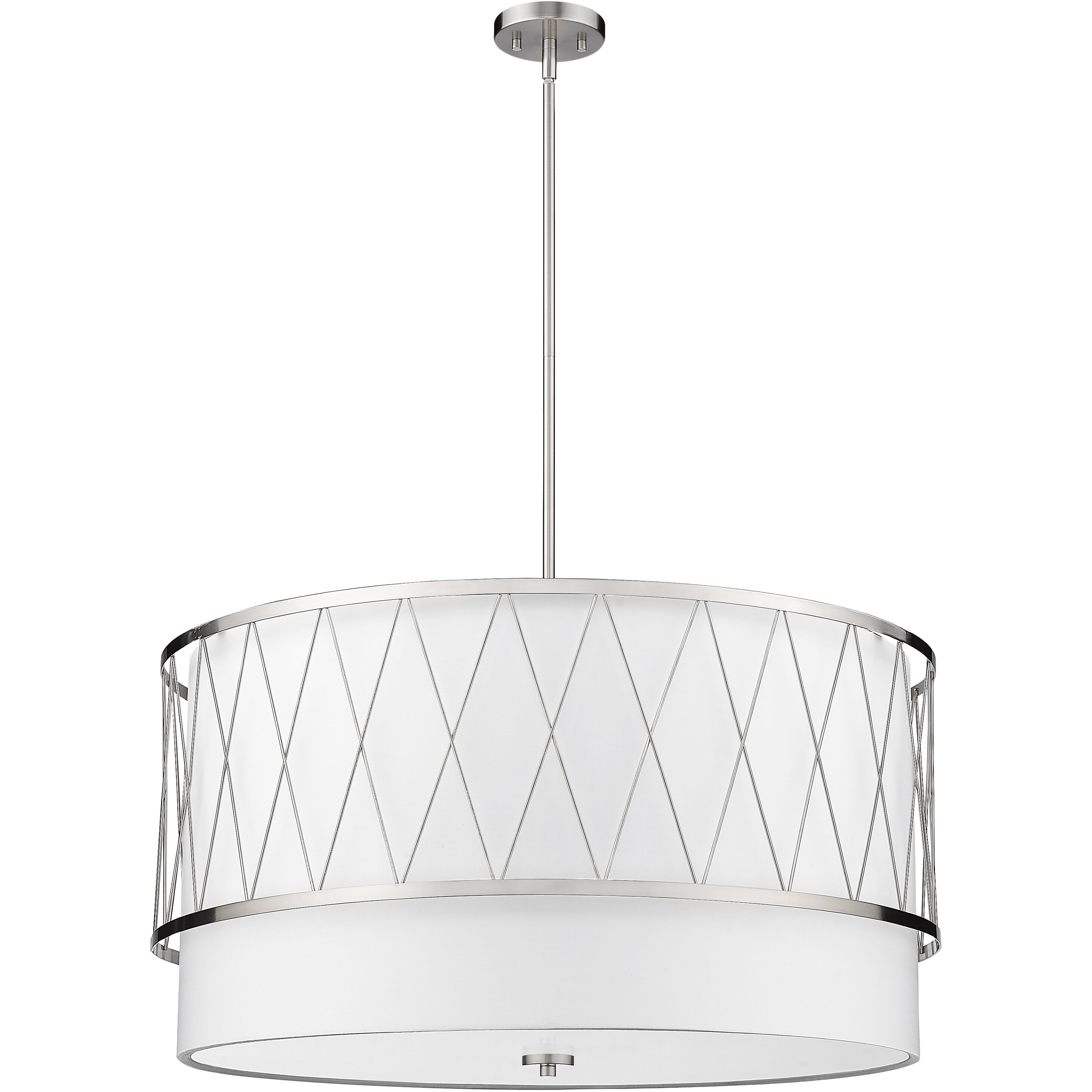 Dalton 5 Light 32 inch Brushed Nickel Pendant Ceiling Light