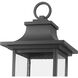 Tiberius 4 Light 25.25 inch Black Outdoor Post Mount Fixture