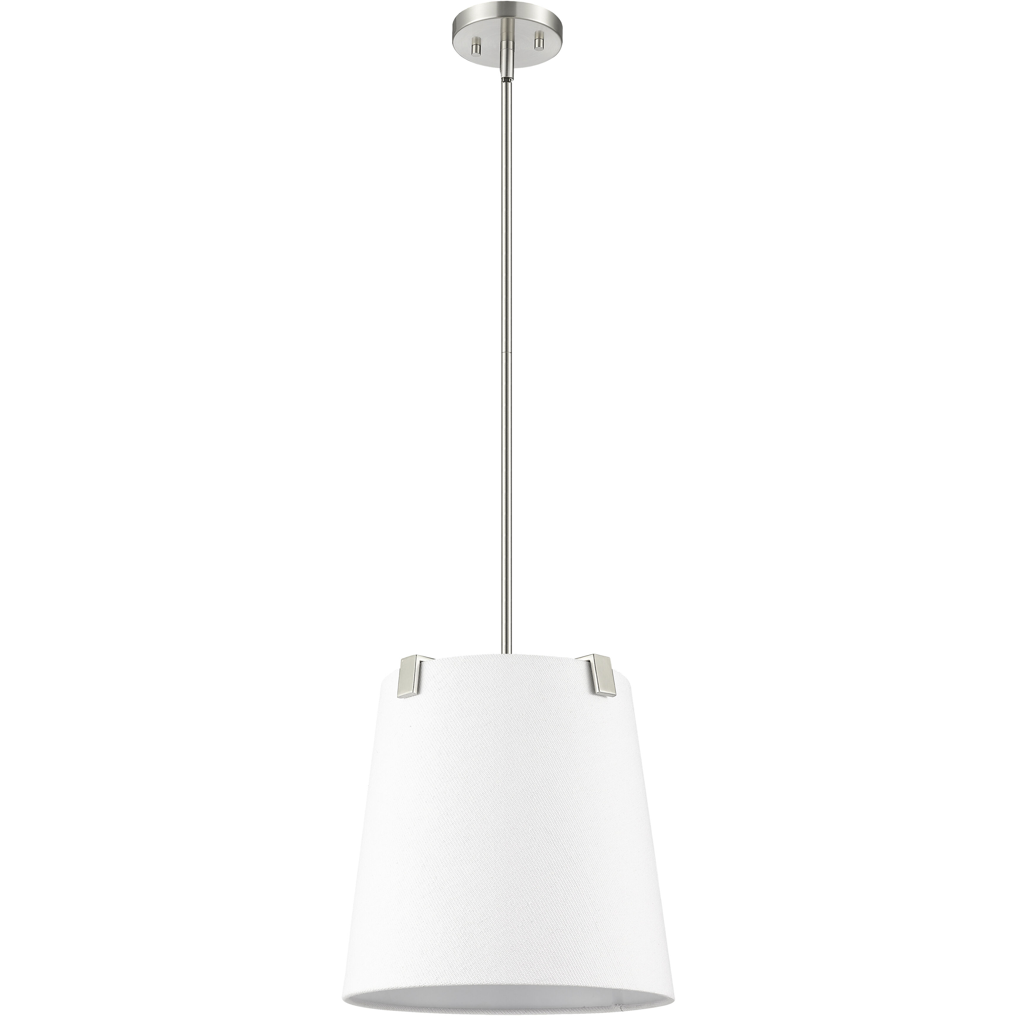 Weston 3 Light 13 inch Brushed Nickel Pendant Ceiling Light