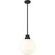 Laurent 1 Light 12 inch Black Outdoor Pendant