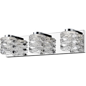 Dawson LED 20.47 inch Chrome Vanity Wall Light in 3, 6.17