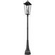 Gannon 5 Light 122.25 inch Black Outdoor Post Mounted Fixture in G9