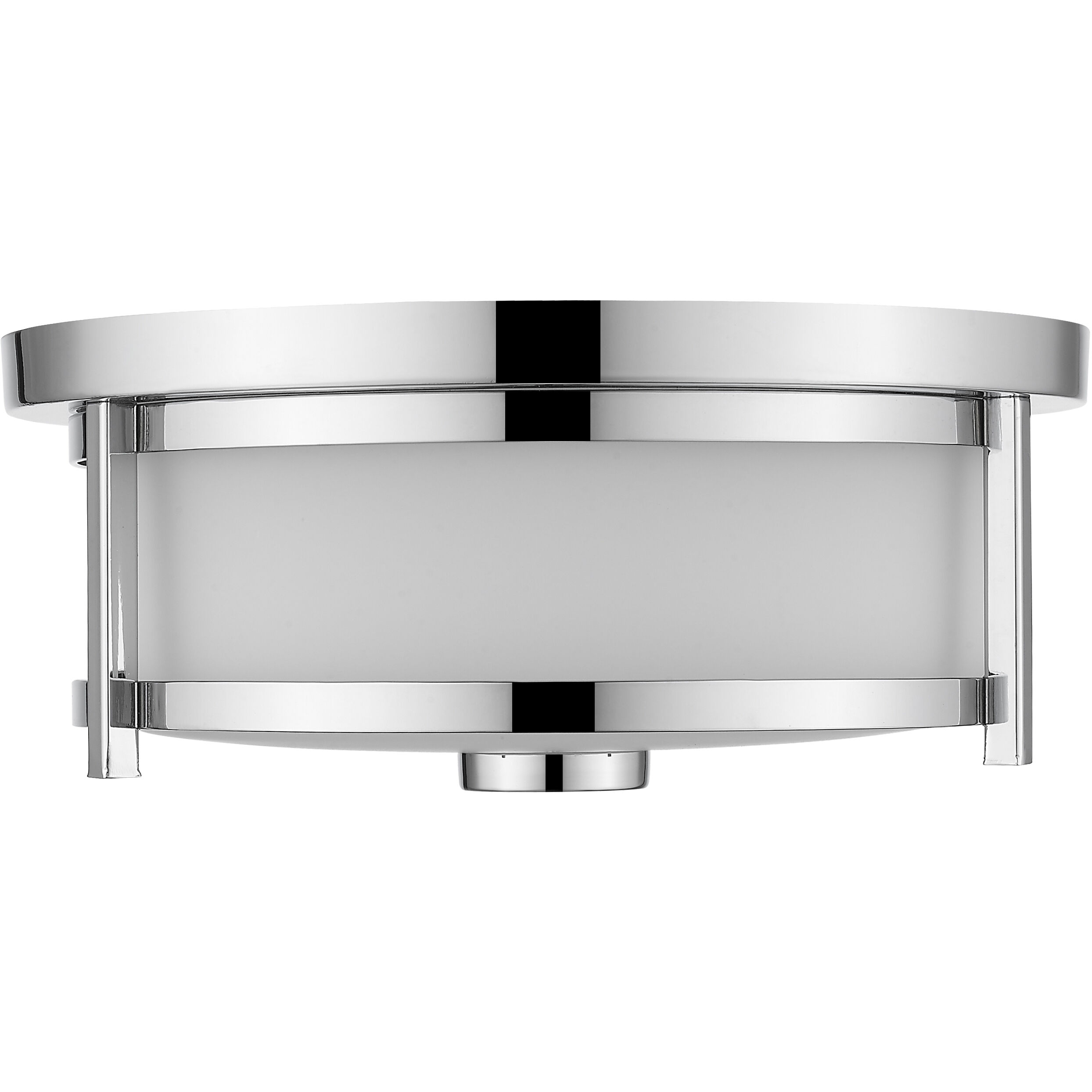 Savannah 2 Light 11 inch Chrome Flush Mount Ceiling Light
