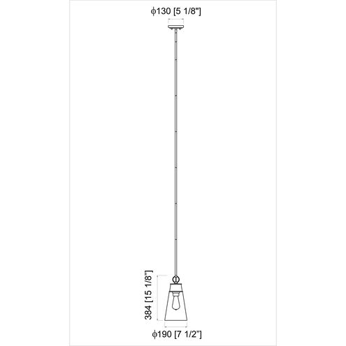 Wentworth 1 Light 7.5 inch Plated Bronze Pendant Ceiling Light
