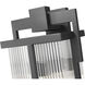 Fortis 3 Light 30.75 inch Sand Black Outdoor Wall Light