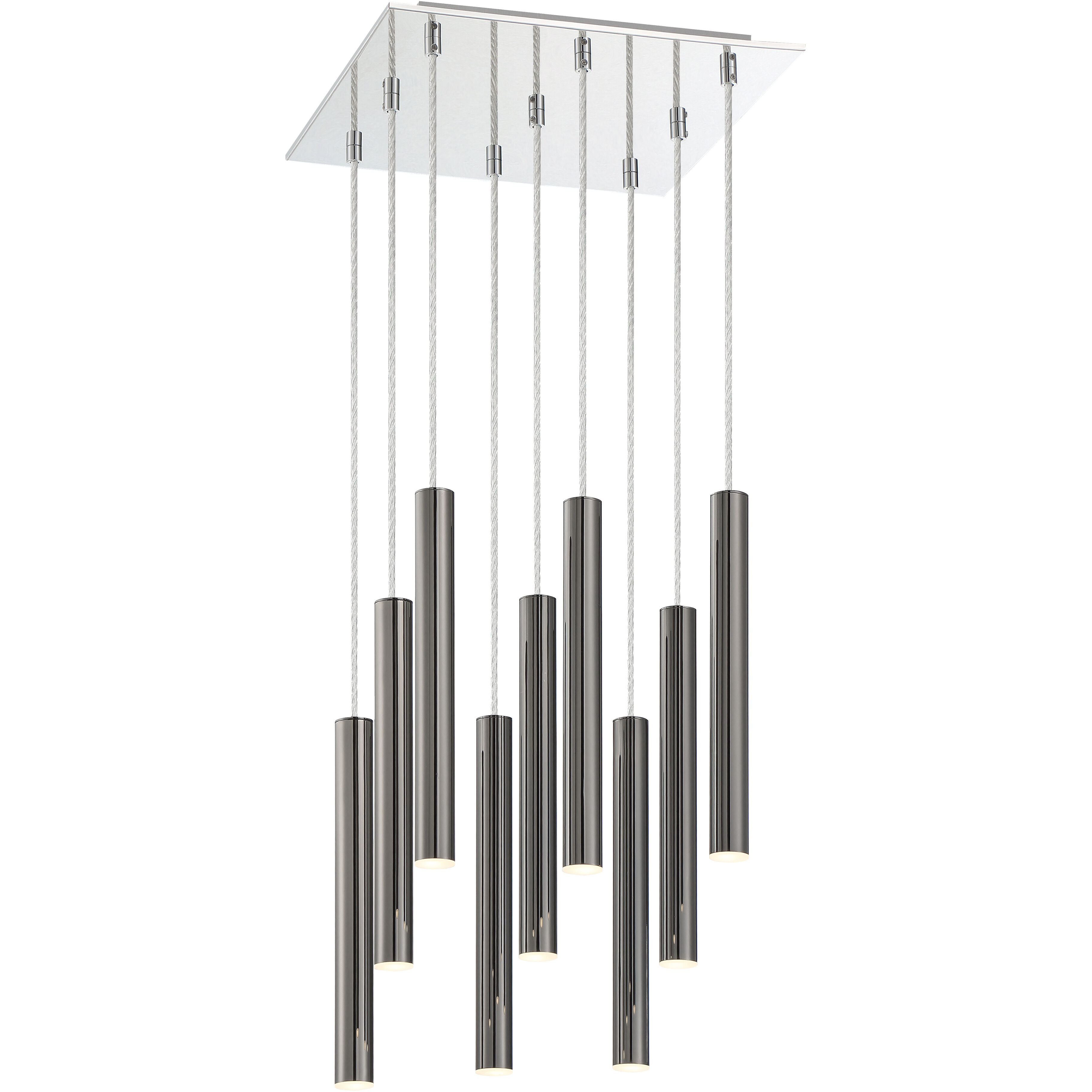 Forest LED 14 inch Chrome Chandelier Ceiling Light