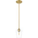 Joliet Pendant Ceiling Light in Burnished Brass