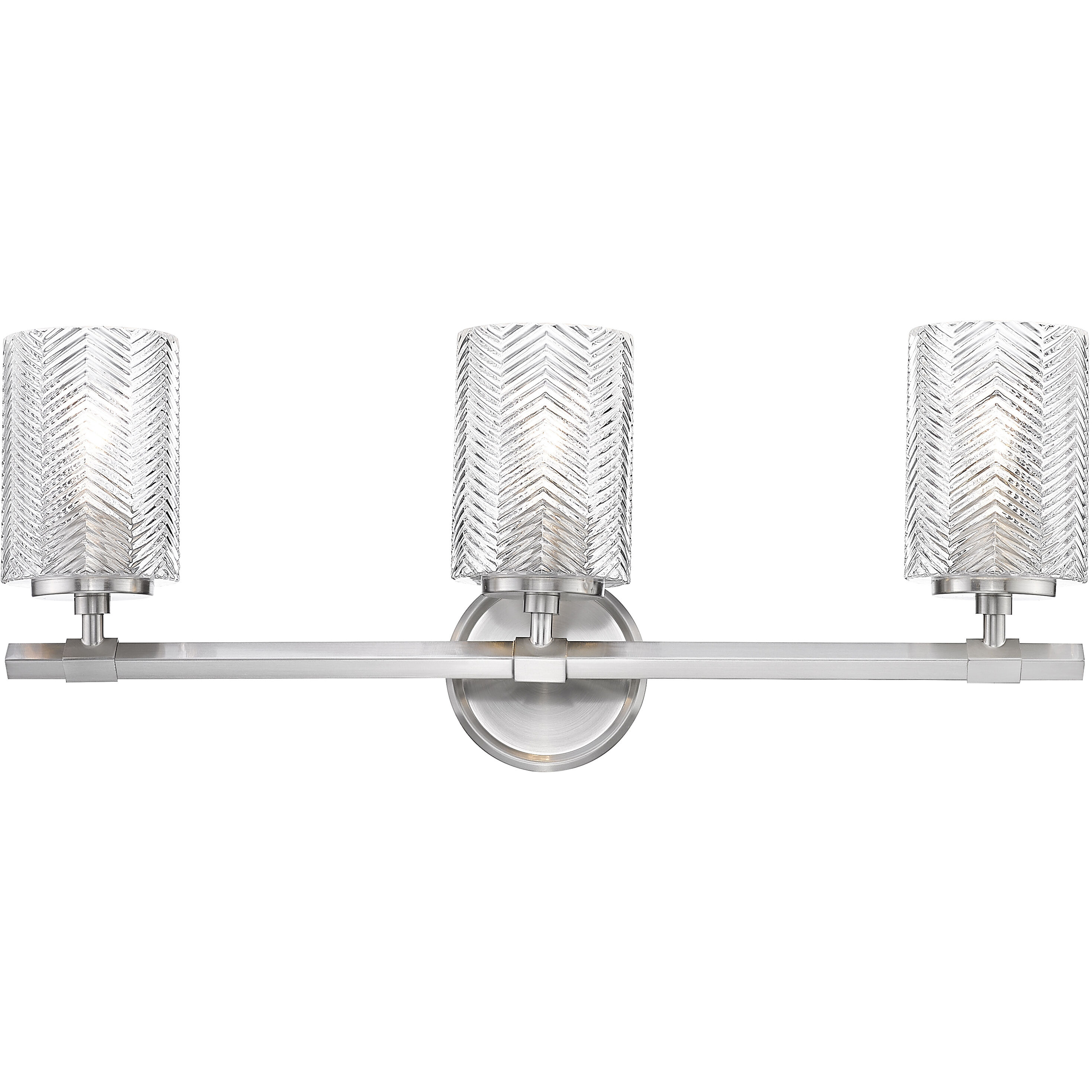 Dover Street 3 Light 24.5 inch Brushed Nickel Vanity Wall Light