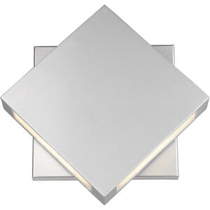 Quadrate LED 11 inch Silver Outdoor Wall Light