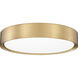 Kawan LED 16 inch Modern Gold Flush Mount Ceiling Light