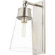 Wentworth 1 Light 7.5 inch Polished Nickel Wall Sconce Wall Light