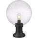 Laurent 1 Light 17.75 inch Black Outdoor Pier Mounted Fixture