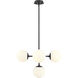 Midnetic 5 Light 22.25 inch Matte Black Pendant Ceiling Light