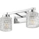 Jacqueline 2 Light 15.75 inch Chrome Bathroom Vanity Wall Light