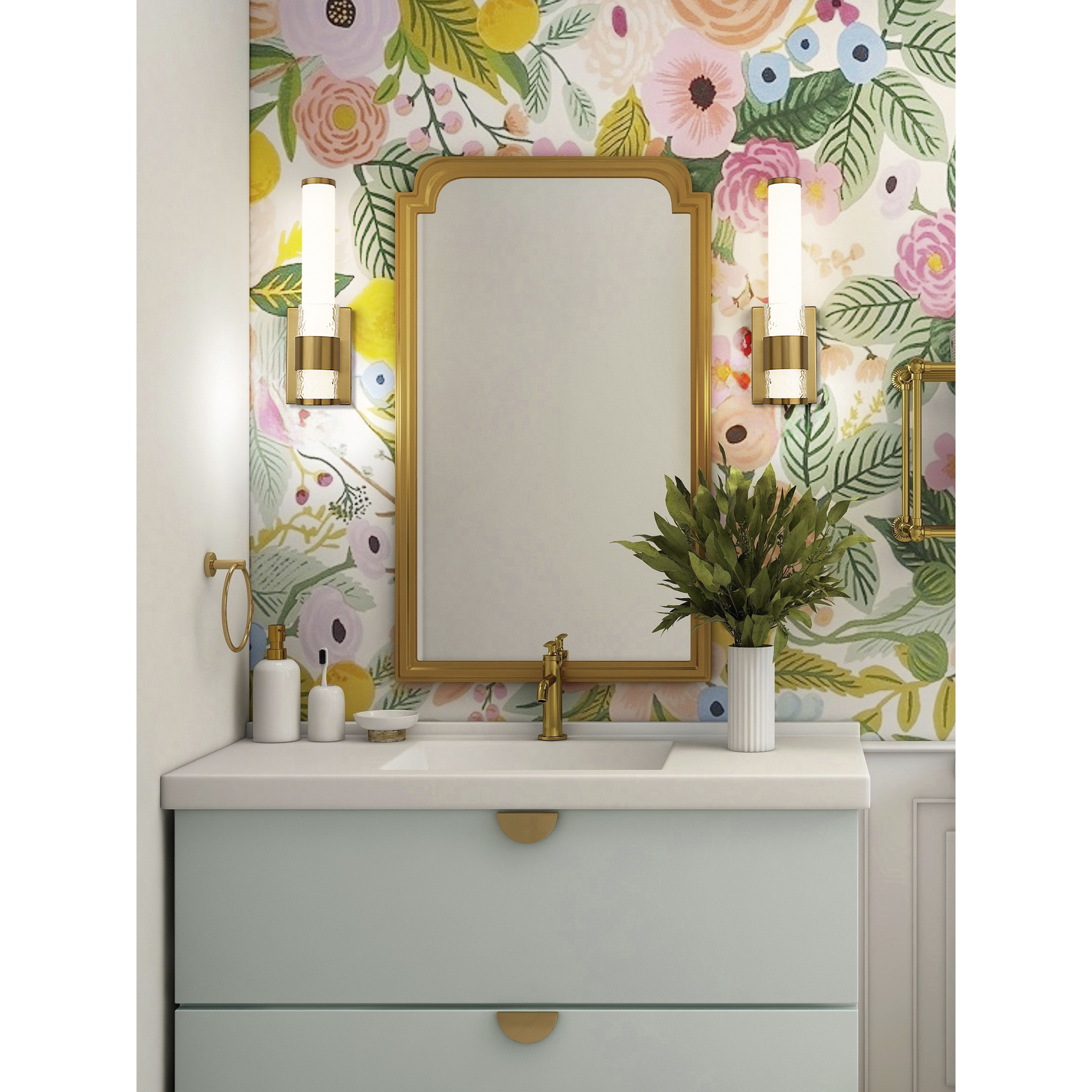 Egon Wall Sconce Wall Light in Modern Gold