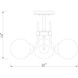 Parsons 3 Light 22 inch Matte Black and Olde Brass Semi Flush Mount Ceiling Light