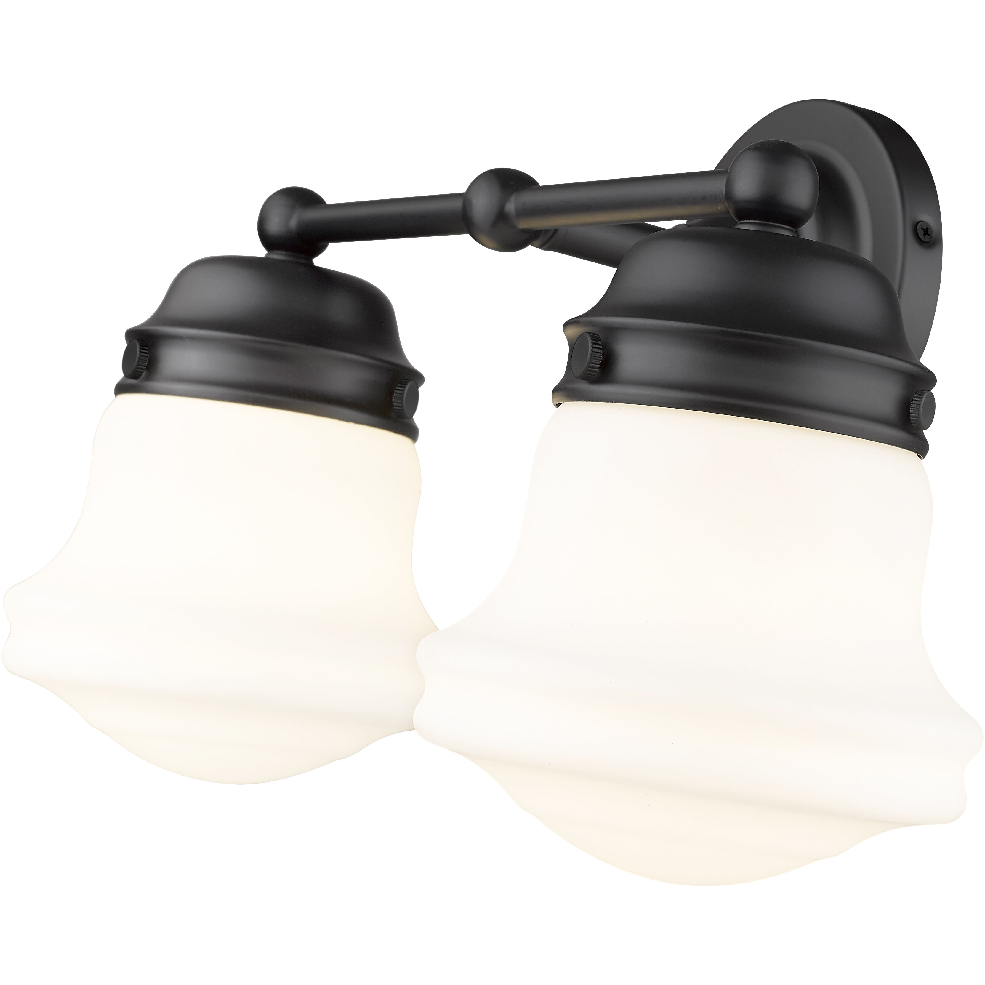 Vaughn 2 Light 15.5 inch Matte Black Vanity Wall Light