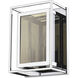 Infinity 2 Light 8.25 inch Chrome Wall Sconce Wall Light