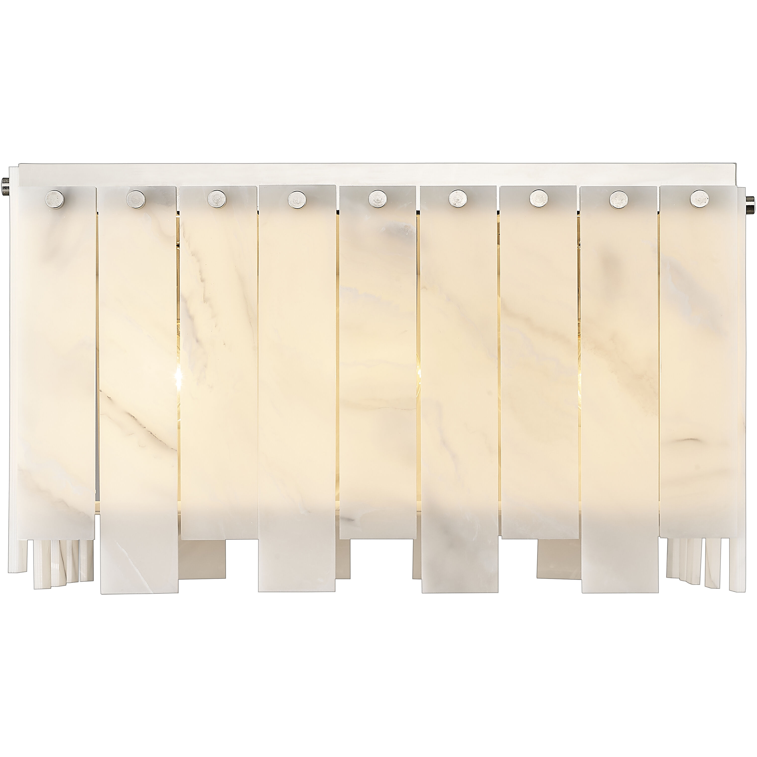 Viviana 9 Light 19.5 inch Polished Nickel Flush Mount Ceiling Light