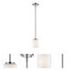 Willow 1 Light 5.5 inch Chrome Pendant Ceiling Light