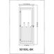 Nova 5 Light 32 inch Black Outdoor Wall Light in Clear Glass