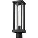 Glenwood 1 Light 15 inch Black Outdoor Post Mount Fixture