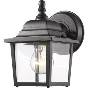 Waterdown 1 Light 8 inch Black Outdoor Wall Sconce