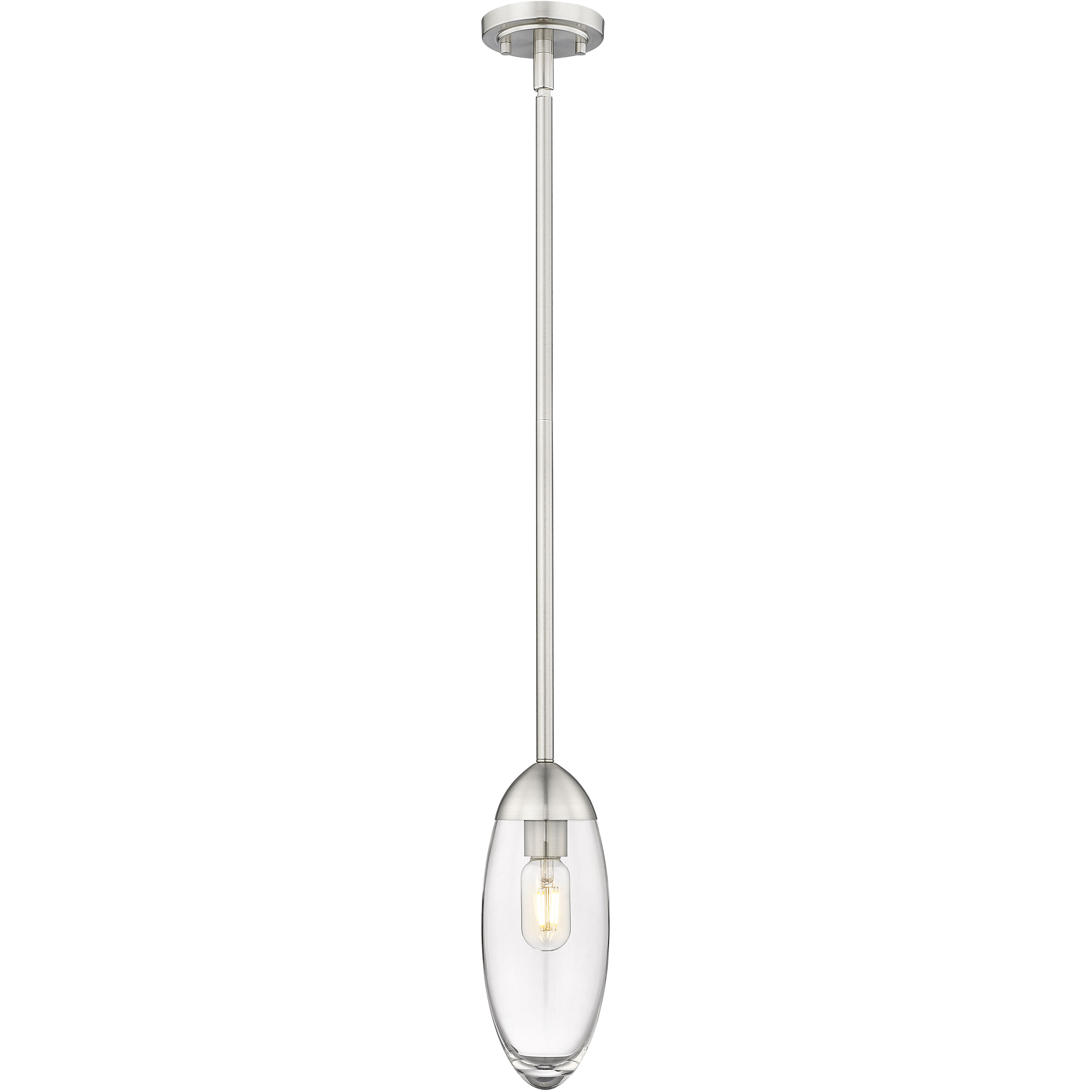 Arden 1 Light 4.5 inch Brushed Nickel Pendant Ceiling Light