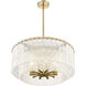 Glacier 10 Light 27.5 inch Modern Gold Pendant Ceiling Light