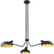 Bellamy 3 Light 46 inch Matte Black Chandelier Ceiling Light