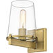 Callista 1 Light 6.5 inch Rubbed Brass Wall Sconce Wall Light