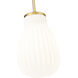 Newbury 1 Light 8 inch Modern Gold Pendant Ceiling Light