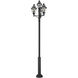 Westover 12 Light 138.25 inch Black Outdoor Post Mounted Fixture in G9