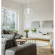 Savanti 1 Light 22 inch Tundra White Pendant Ceiling Light