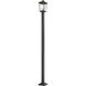 Beacon 2 Light 104.5 inch Black Outdoor Post Mounted Fixture in 17.25