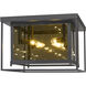 Infinity 4 Light 16 inch Misty Charcoal Flush Mount Ceiling Light