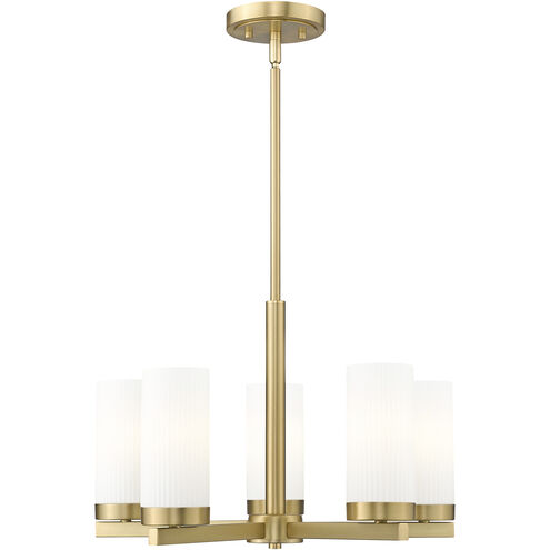 Danica 5 Light 19.5 inch Modern Gold Chandelier Ceiling Light