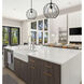 Elle 1 Light 16 inch Matte Black Pendant Ceiling Light