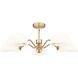 Breton 5 Light 33 inch Modern Gold Chandelier Ceiling Light