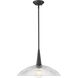 Lunelle 1 Light 18 inch Matte Black Pendant Ceiling Light