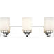 Soledad 3 Light 23 inch Chrome Vanity Wall Light