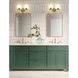 Neoma 2 Light 13.5 inch Modern Gold Vanity Wall Light