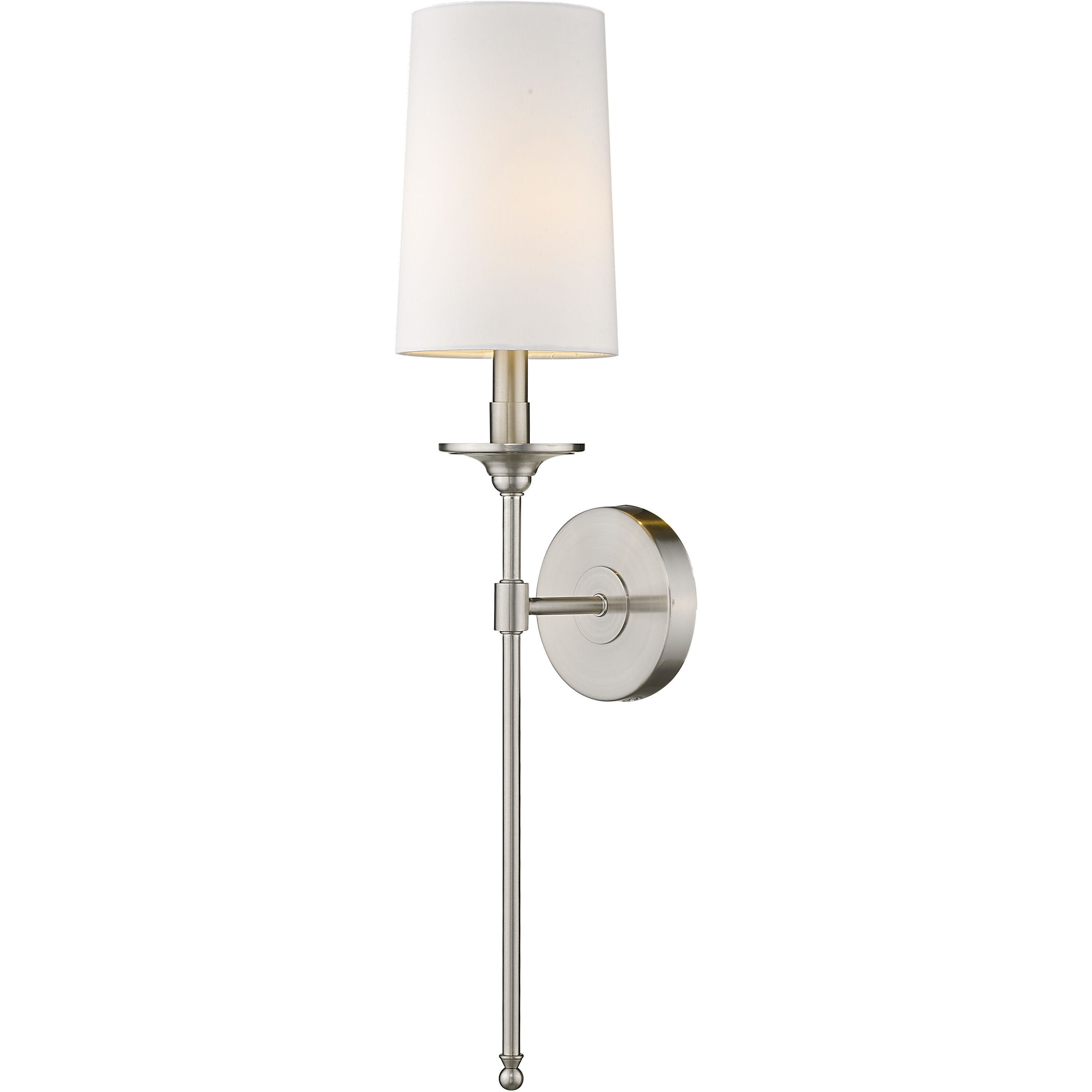 Emily 1 Light 5.5 inch Brushed Nickel Wall Sconce Wall Light